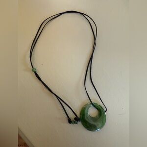 Vintage Disc Jade | Circle of Life Pendant Necklace